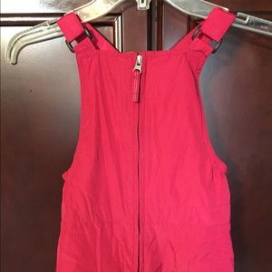 Land’s End Pink and orange ski bib